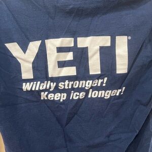 YETI Navy Blue Slogan T-Shirt